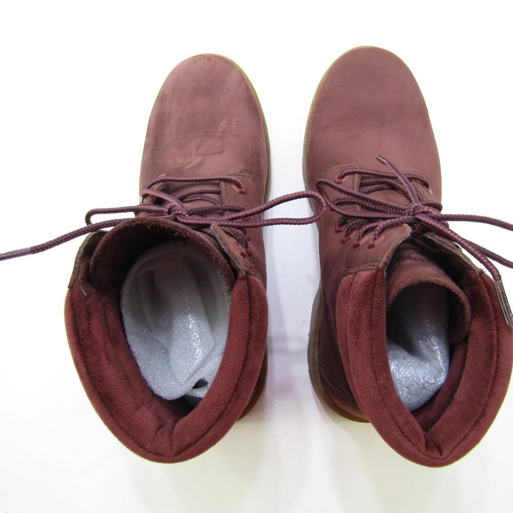 Timberland Boots Womens 9 Brown Burgundy Primaloft 400 Gram Streetwear Winter - Picture 6 of 6